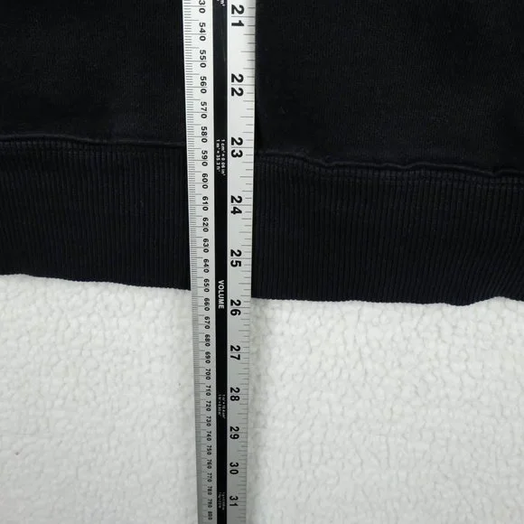 Lululemon Jacket Womens 12 Black Full Zip Hooded Sweatshirt Outdoor Heavy - Picture 7 of 10